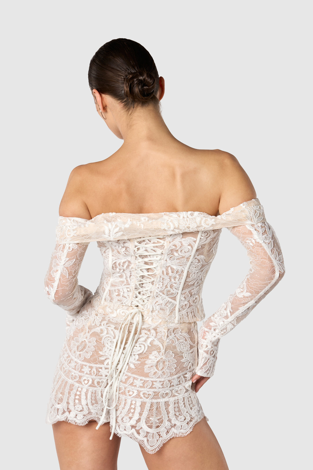 "Godiva" Corset Top, Sleeves & Shorts