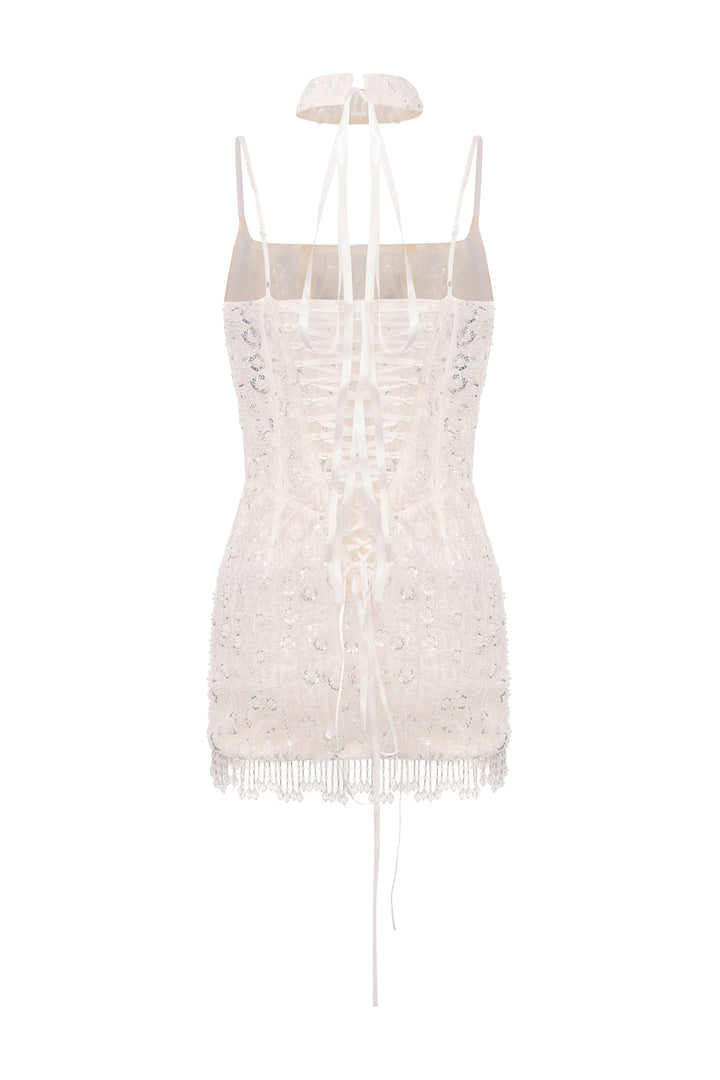 "Celestial" Embellished Mini Dress