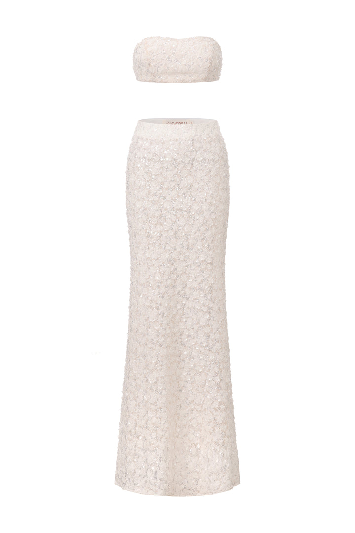 "Dove" Top & Skirt