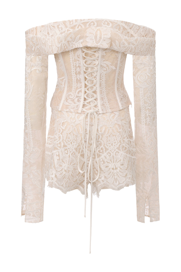 "Godiva" Corset Top, Sleeves & Shorts